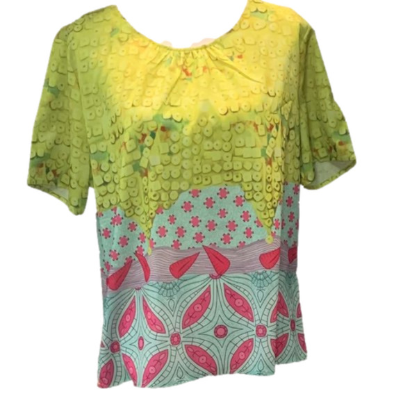 Tops - Bright & Bold Short Sleeve Top NWOT